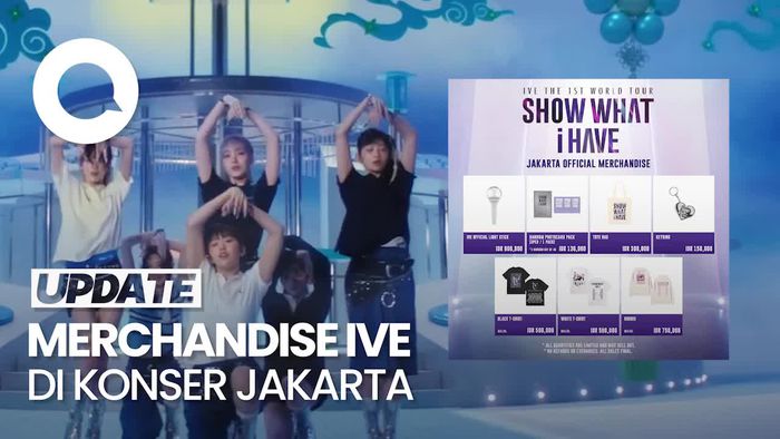 Deretan Merchandise IVE yang Tersedia di Venue Konser Hari Ini