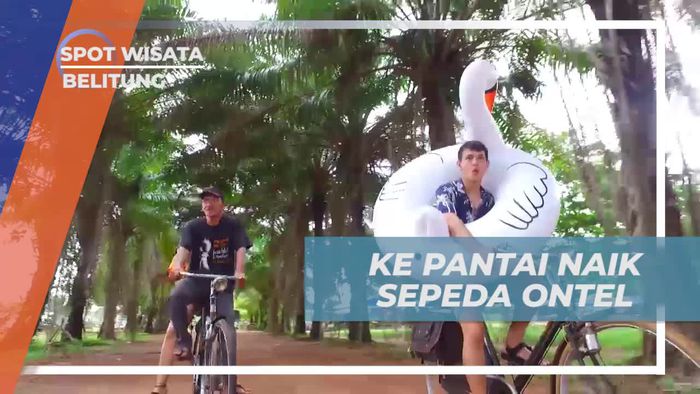 Naik Sepeda Onthel Menuju Salah Satu Pantai Indah di Belitung