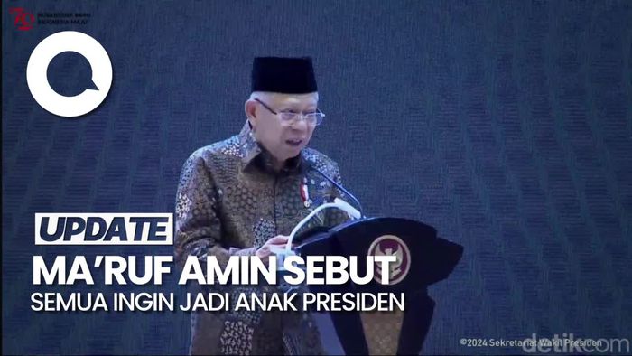Di Muktamar PKB Maruf Amin Kembali Sebut Semua Ingin Jadi Anak Presiden