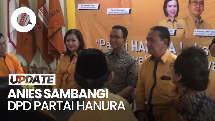 Setelah Partai Buruh, Kini Anies Sambangi DPD Partai Hanura