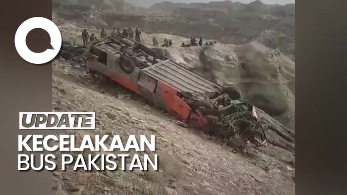 Bus Terjun ke Jurang di Pakistan, 22 Tewas