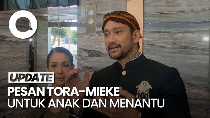 Wejangan Tora Sudiro dan Mieke Amalia di Pernikahan Anaknya