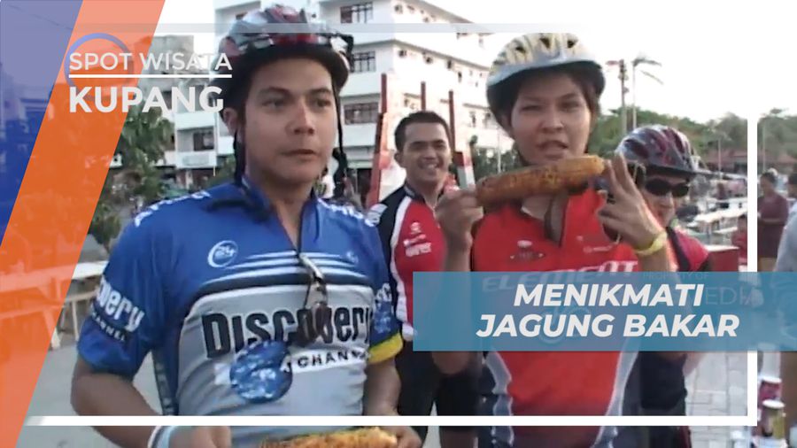 Jagung Bakar Tepi Pantai Kupang nan Nikmat Bersama Komunitas Pesepeda Gunung