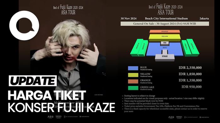 Fujii Kaze Konser di Jakarta November, Cek Harga Tiketnya!