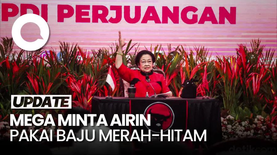Megawati ke Airin: Nanti Mesti Pakai Merah Hitam Loh