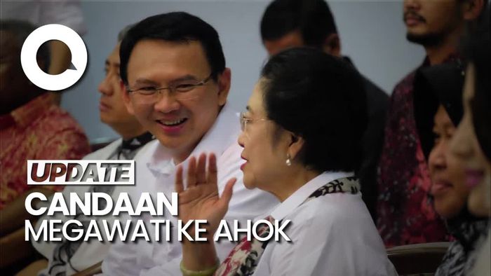 Canda Megawati ke Ahok: Selotip Tetap Berjalan Loh