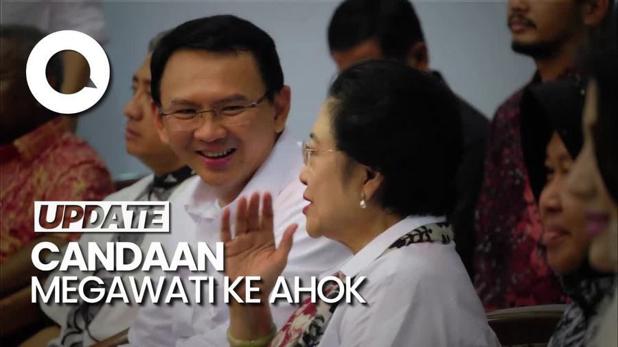 Canda Megawati ke Ahok: Selotip Tetap Berjalan Loh