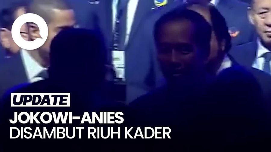 Momen Jokowi-Anies Salaman di Kongres NasDem