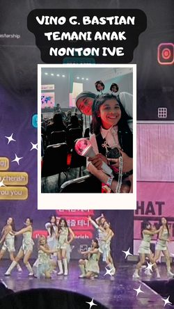 Gemasnya Vino G. Bastian Temani Anaknya Nonton Konser IVE  #IVEinJKT2024