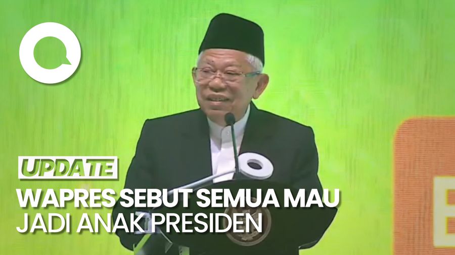 Penjelasan Jubir soal Maruf Sebut Semua Orang Mau Jadi Anak Presiden