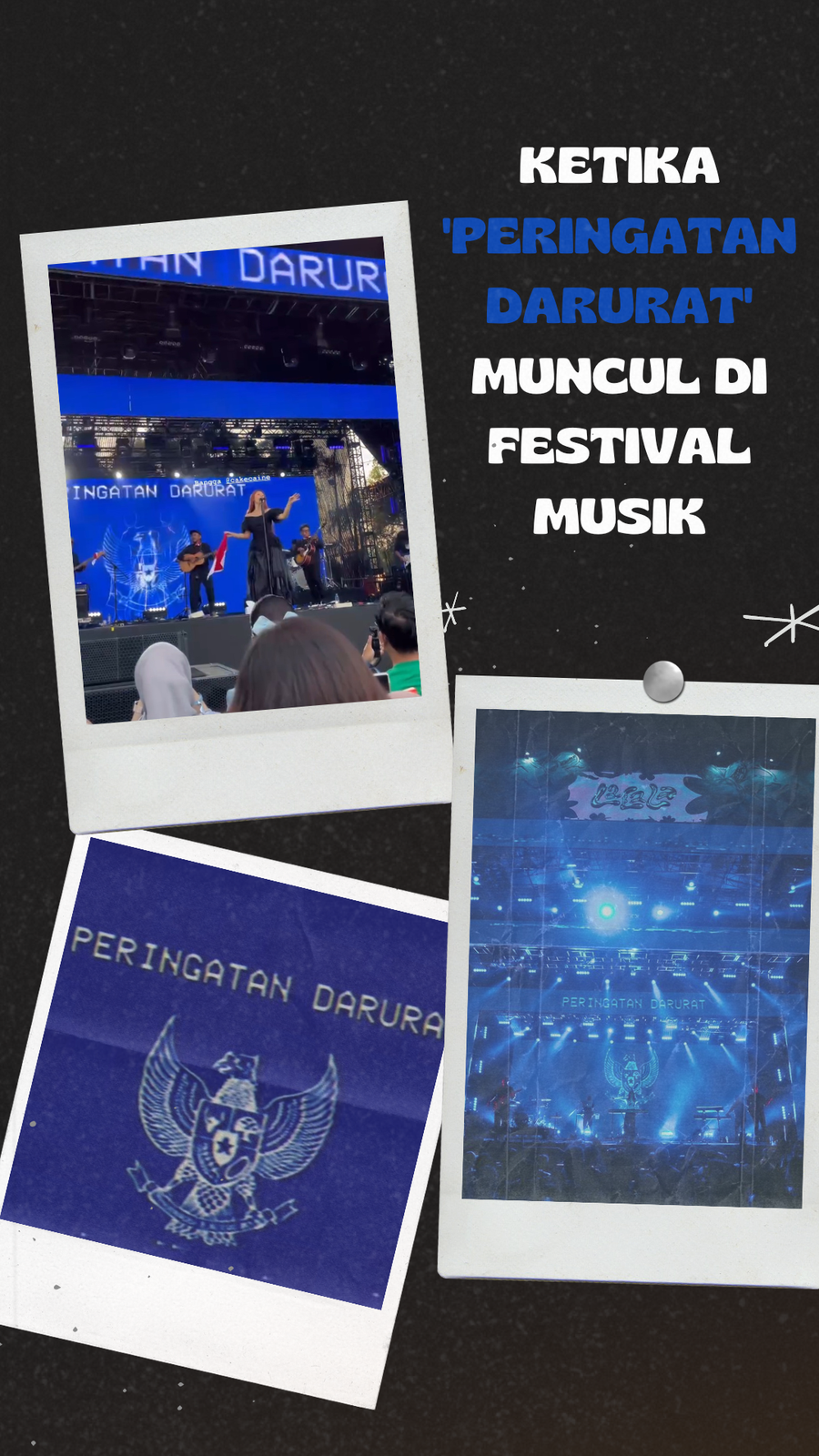 Peringatan Darurat Bergema di Festival Musik