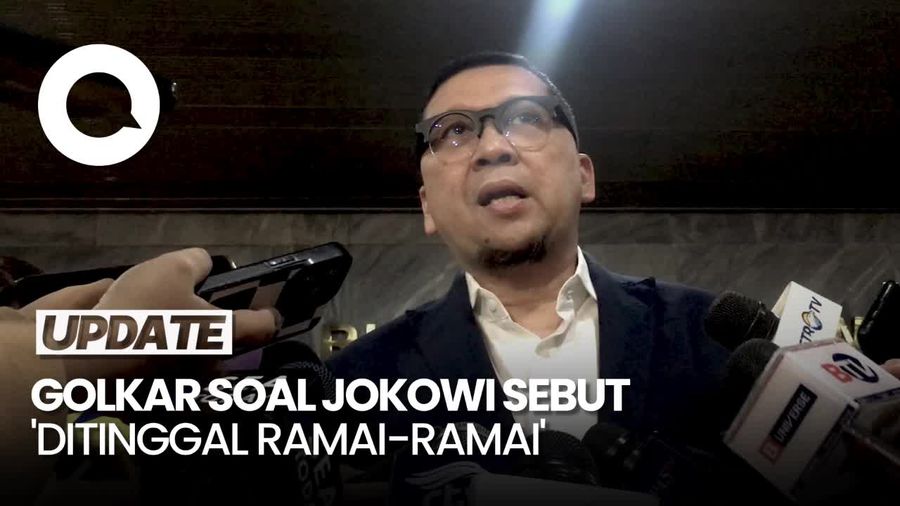 Kata Golkar soal Maksud Jokowi yang Sebut Ditinggal Ramai-ramai