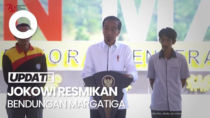 Jokowi  Resmikan Bendungan Margatiga Lampung, Telan Anggaran Rp 846 M