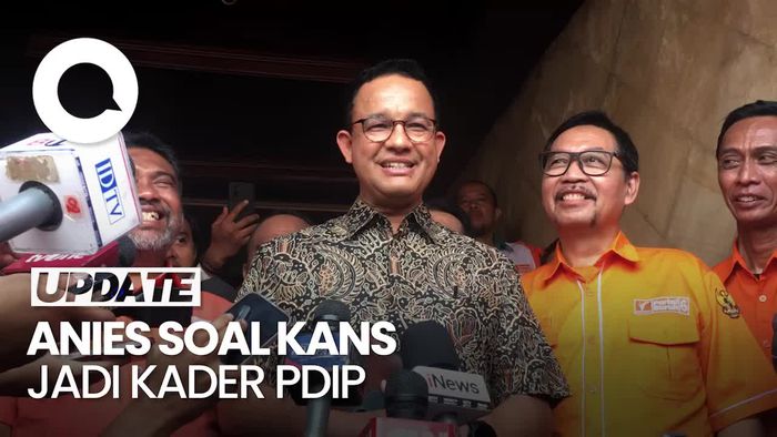 Jawaban Anies Saat Ditanya Kans Jadi Kader PDIP