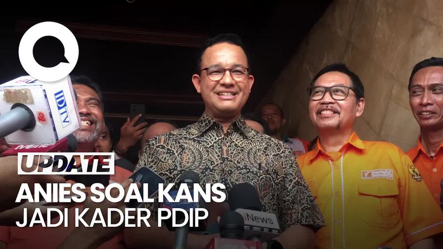 Jawaban Anies Saat Ditanya Kans Jadi Kader PDIP