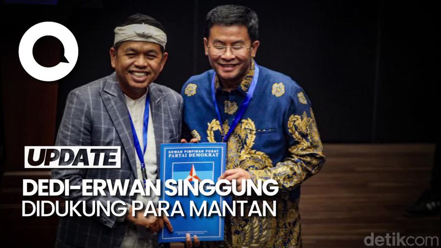 Dedi-Erwan Daftar ke KPUD Jabar, Singgung Didukung Para Mantan