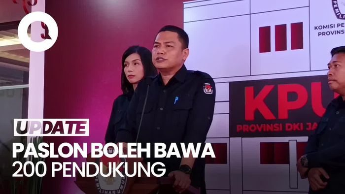 KPU Jakarta Bolehkan Paslon Bawa 200 Pendukung saat Daftar Pilkada