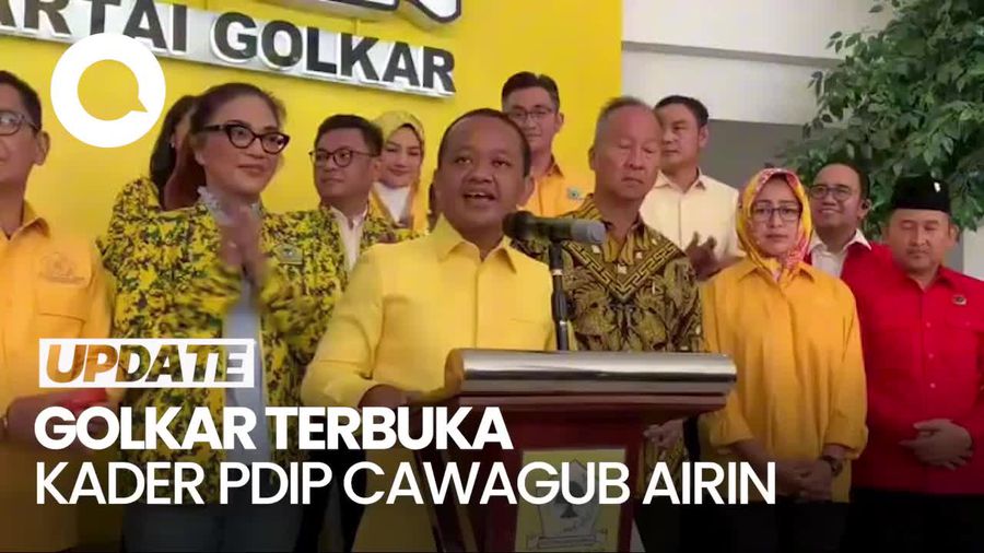 Bahlil soal Cawagub Airin Kader PDIP: Kami Tak Akan Minta Tukar Baju Kuning