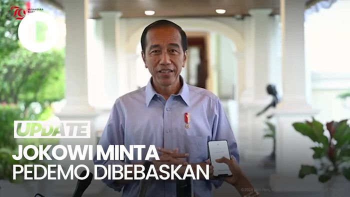 Jokowi Minta Polisi Bebaskan Pedemo Kawal Putusan MK yang Ditahan