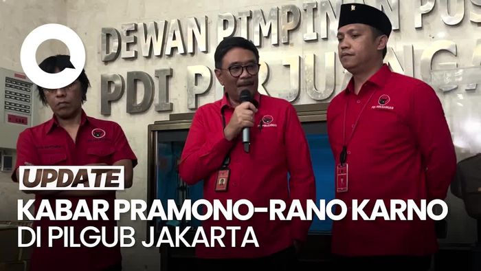 Muncul Duet Pramono-Rano di Pilgub Jakarta, PDIP: Kewenangan Bu Mega