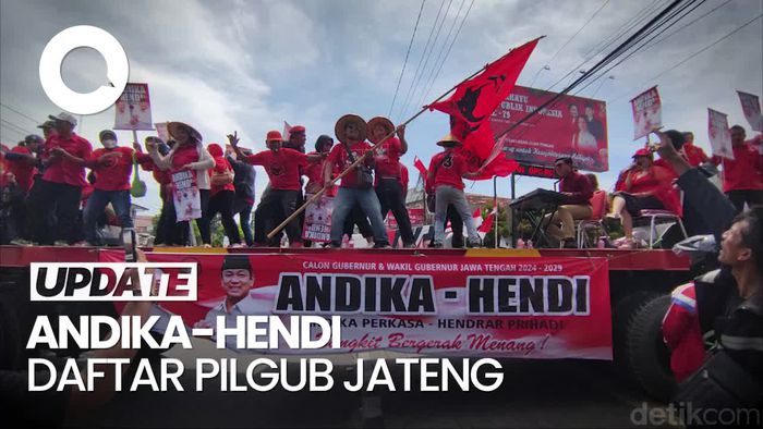 Andika Perkasa-Hendi Resmi Mendaftar ke KPU Jateng