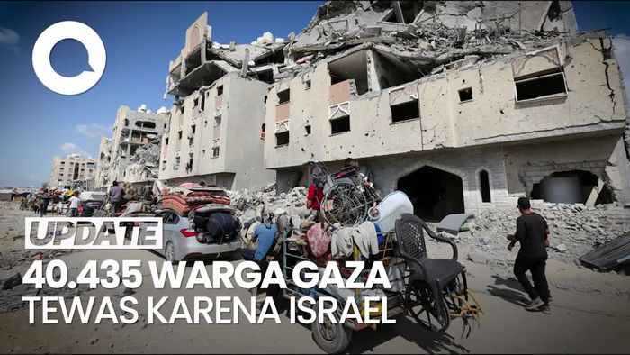 Korban Tewas di Gaza Akibat Serangan Israel Tembus 40 Ribu Orang!