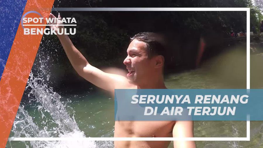 Seru-seruan Berenang di Air Terjun Sengkuang Bengkulu