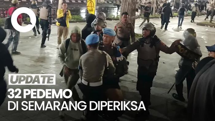 Polisi Periksa 32 Mahasiswa-Pelajar Terkait Demo Ricuh di Semarang
