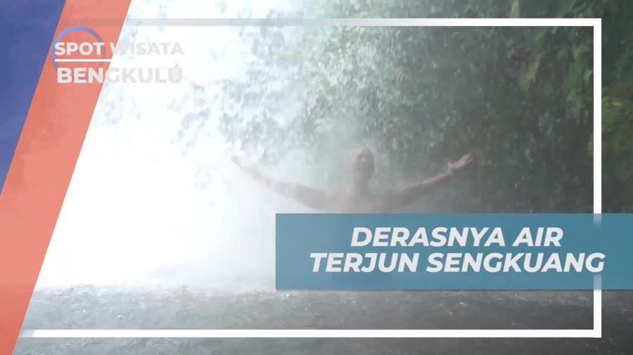 Merasakan Derasnya Aliran Air Terjun Sengkuang Bengkulu