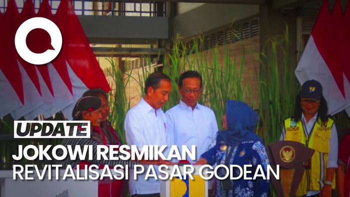 Resmikan Revitalisasi Pasar Godean, Jokowi: Sae Mboten?