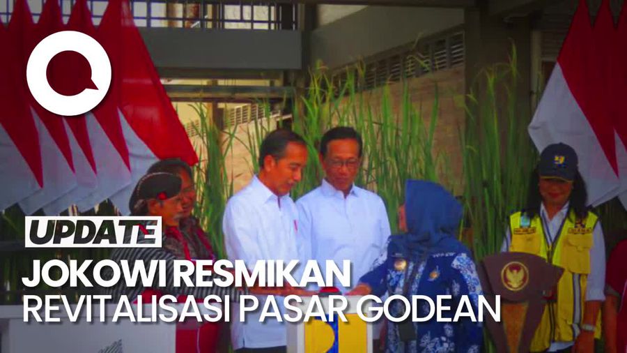 Resmikan Revitalisasi Pasar Godean, Jokowi: Sae Mboten?
