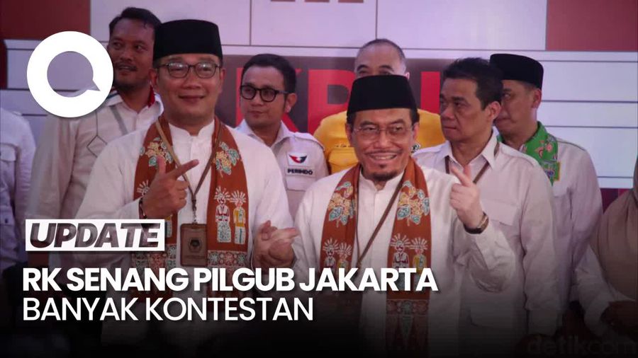 Pilgub Jakarta Banyak Kontestan, RK: Kalau yang Cocok Kami, Alhamdulillah