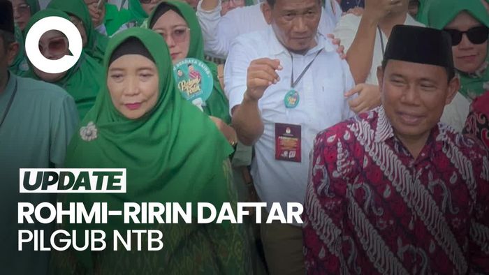 Rohmi-Firin Resmi Daftar Jadi Cagub-Cawagub ke KPU NTB