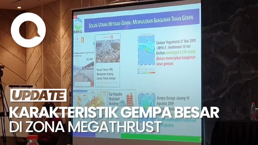 BMKG Ungkap Karakteristik Gempa Besar di Zona Megathrust