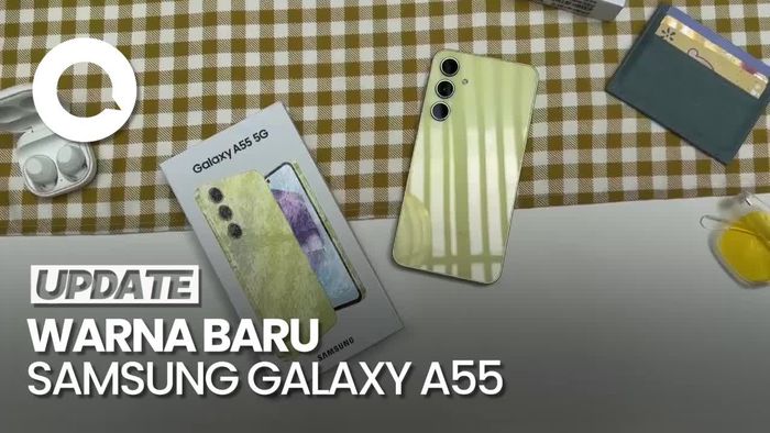 Tampilan Samsung Galaxy A55 dengan Warna Baru Awesome  Lemon