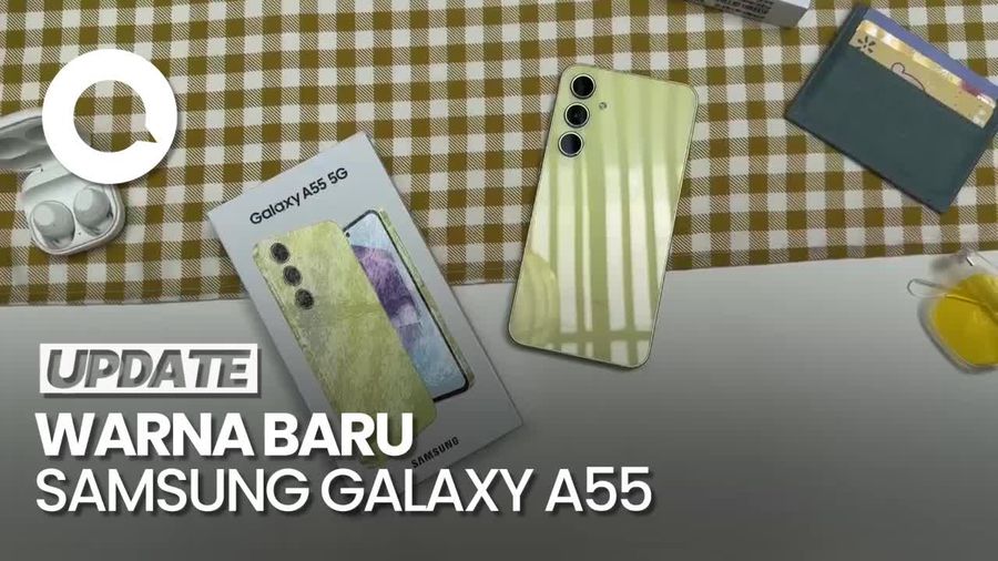 Tampilan Samsung Galaxy A55 dengan Warna Baru Awesome  Lemon