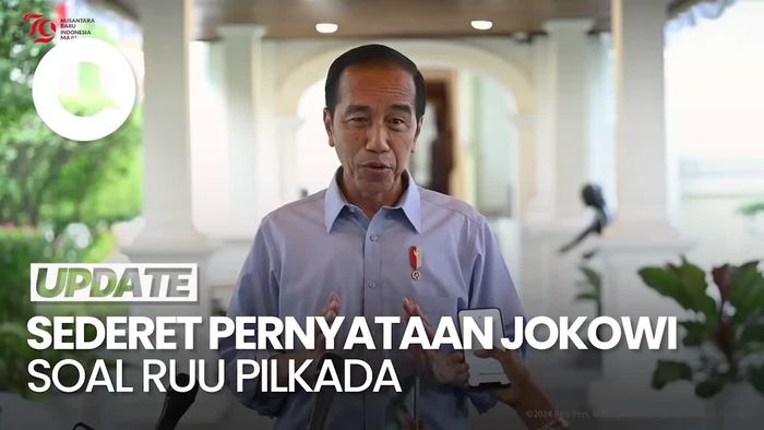 Jokowi Puji DPR Batalkan RUU Pilkada, Tadinya Sebut Revisi Konstitusional