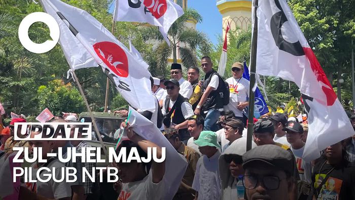 Zul-Uhel Daftar Pilgub NTB Diiringi Parade Budaya Sasambo