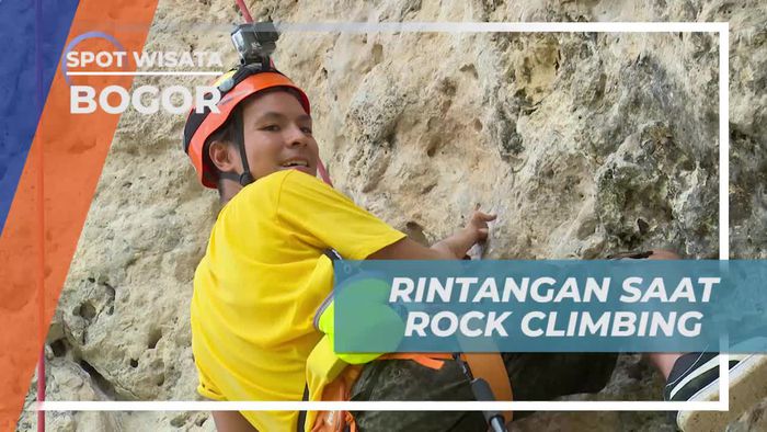 Rintangan Samakin Sulit Saat Menuju Finish Point Rock Climbing, Bogor