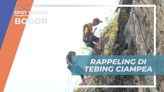 Mencoba Sensasi Seru Rappeling di Tebing Ciampea Bogor