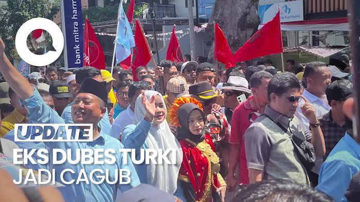 Iqbal-Dinda Daftar Jadi Cagub-Cawagub ke KPU NTB
