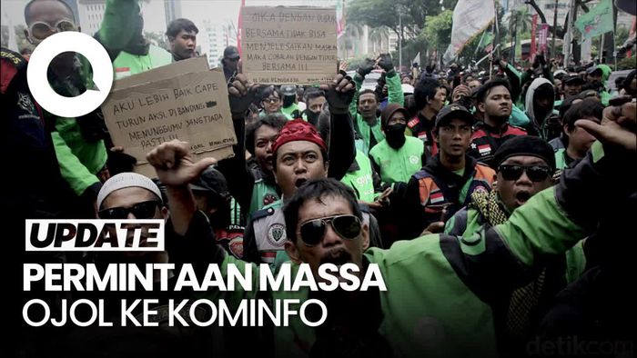 Massa Ojol Minta Kominfo Matikan Aplikasi Jika Tak Penuhi Janji Revisi Aturan