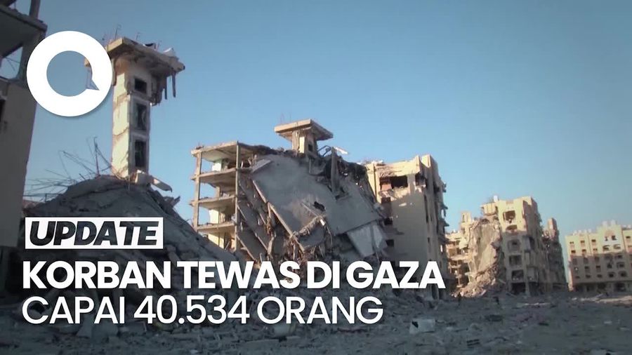 Terus Bertambah! Korban Tewas di Gaza Capai 40.534 Orang