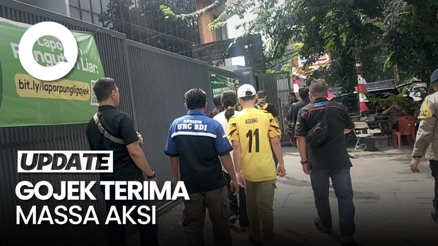 Gojek Terima Perwakilan Driver Taksi Online yang Demo di Depan Kantornya
