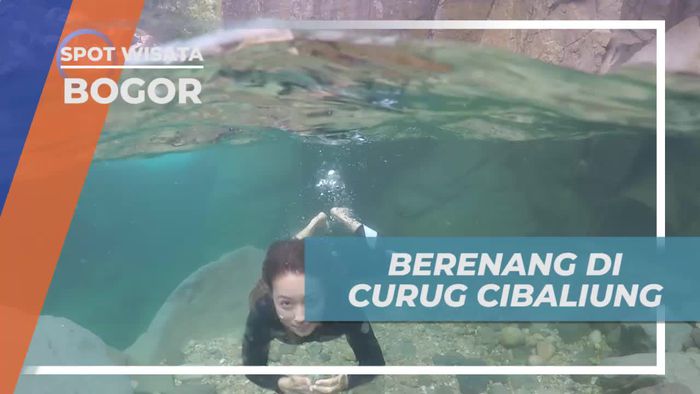 Berenang Menikmati Kesegaran Air Curug Cibaliung Bogor