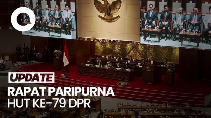Puan Pimpin Rapat Paripurna HUT ke-79 DPR