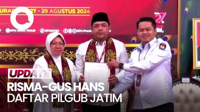 Daftar ke KPU, Risma: Ini Pekerjaan Berat, Saya Tahu Persis Data Jatim