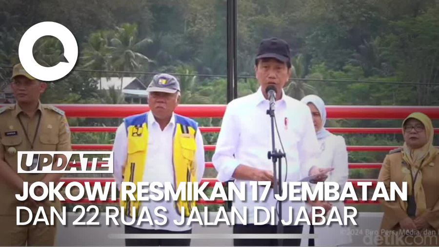 Jokowi Resmikan 17 Jembatan-22 Ruas Jalan di Jabar Senilai Rp 2,53 T