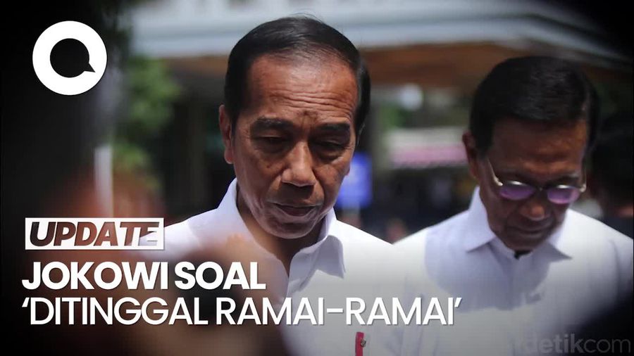 Penjelasan Jokowi soal Ditinggal Ramai-ramai