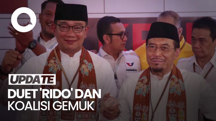 Duet RIDO Bukan RAWON Diusung Koalisi Gemuk 13 Partai